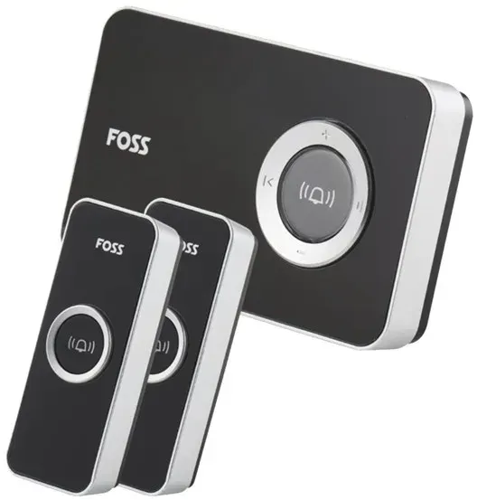 TREND Doorbell DESIGN - Optional ringing sound Black