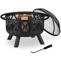 Relaxdays Relaxdays, Feuerschale, Feuerschale (75 cm,