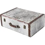 HMF Vintage Koffer aus Holz 44 x 32 x 16 cm 16-tlg. bunt