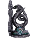Nemesis Now Harry Potter Slytherin-Buchstütze, offizielles Lizenzprodukt, 20 cm, Kunstharz, Silber - Weihnachtsbaumanhänger