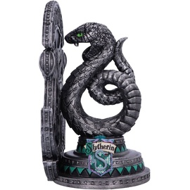 Nemesis Now Harry Potter Slytherin-Buchstütze, offizielles Lizenzprodukt, 20 cm, Kunstharz, Silber - Weihnachtsbaumanhänger