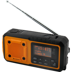 SOUNDMASTER DAB112OR Taschenradio, Digital Tuner, DAB+, FM, Bluetooth, Schwarz/Orange