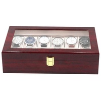 Lindberg&Sons Uhrenbox Exklusive Uhrenbox mit 12 Fächern aus Holz