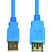E+P Elektrik USB3.0 Verlängerung AA 1,5m,blau CC318/1
