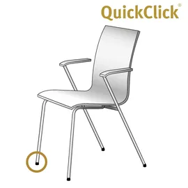 QuickClick Wagner QuickClick® Filzgleiter Möbelgleiter Stuhlgleiter -8er-Set Ersatzgleiter austauschbar ersetzbar - Wollfilz Ultrasoft - Durchmesser Ø 15 mm für Basis SMART - Made in DE - 15787800