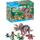 Playmobil Triceratops mit Jungtier