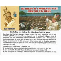Der heilige Johannes Paul II: Vier Münzen aus dem Kongo