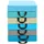 Costway Bodenkissen 6er Set Kinder Sitzkissen, mit Griff & Reißverschluss blau Quadrat