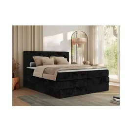 MKS Meble Tiliano King 140 x 200 cm H3 Schwarz