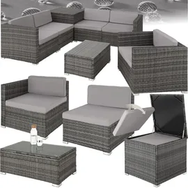 Tectake Pisa Lounge-Set grau