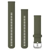 Garmin Silikon moosgrün/silber 20 mm