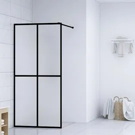vidaXL Duschwand für Walk-in Dusche  118 x 190 cm Mattes Sicherheitsglas 145692