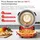 yashe Elektrischer Pizzaofen für die Arbeitsplatte mit Pizzastein, Einstellbare Temperatur & Timer,