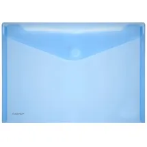 FolderSys Dokumententasche, DIN A4 quer, Klettverschluss, PP, blau,