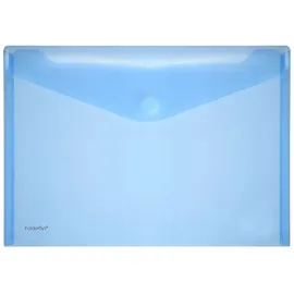 FolderSys Dokumententasche, DIN A4 quer, Klettverschluss, PP, blau,