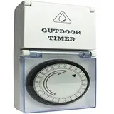 as - Schwabe AS Schwabe 24031 Steckdosen-Zeitschaltuhr analog Tagesprogramm 3500W IP44