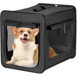 fudajo Faltbare Transportbox XL 94 x 66 x 74 cm Schwarz