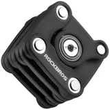 ROCKBROS Faltbares Fahrradschloss schwarz