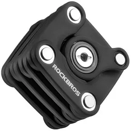 ROCKBROS Faltbares Fahrradschloss schwarz