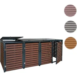MCW Mülltonnenverkleidung K14 264 x 119 x 84 cm braun