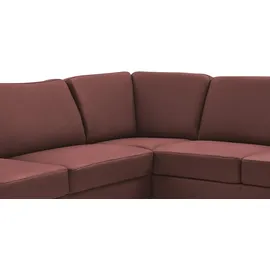 meinSofa Wohnlandschaft Leder lila