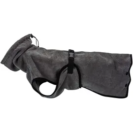 Trixie Bademantel Hund L Frottee grau