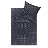 Estella Mako-Satin Bettwäsche Adamo (3teilig), Graphit, 155x220 cm