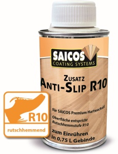 SAICOS R10 Anti-Slip-Zusatz für Hartwachsöle, rutschhemmend, Ergänzung für SAICOS Premium Hartwachsöl, 32 ml - Dose für 750 ml - Dose
