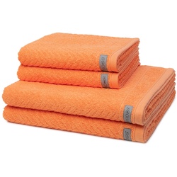 ROSS Smart Handtuch-Set (4-teilig) Nektarine Coral 