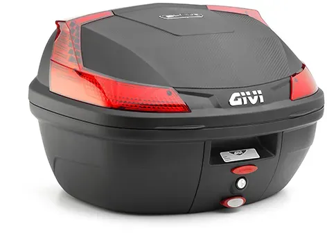 GIVI B37N Blade Monolock Topkoffer met Plaat, zwart-rood