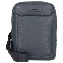 Piquadro Modus Umhängetasche Leder 17 cm blau