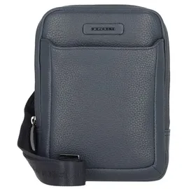 Piquadro Modus Umhängetasche Leder 17 cm blau