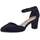 TAMARIS Damen Pumps mit Blockabsatz, blau, 37 EU