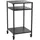 cozze Grilltisch 60 x 60 x 110 cm Stahl schwarz