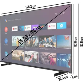 Toshiba 65UA5D63DGY 65" Frameless LED UHD Android TV