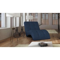 Stylefy Relaxliege LAGUNA, Relaxliege, Liegesessel, gepolstert, Liegekomfort, Modern Design, frei im Raum stellbar blau