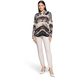 Betty Barclay Bügelfaltenhose Slim Fit Beige/Grau 46
