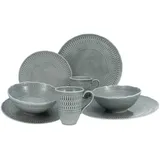 CreaTable Sofia STONE, Grau, 8-teilig,