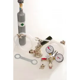 ich-zapfe Zubehörpaket 1 mit 1x 5 l Profi Adapter, 10mm Bierschlauch und 0,5 kg CO2 Flasche
