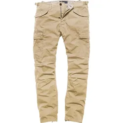 Vintage Industries Miller M65, Cargohose - Beige - W36