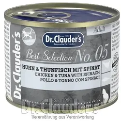 Dr. Clauder's Best Selection No5 Huhn & Thunfisch mit Spinat 12x200 g