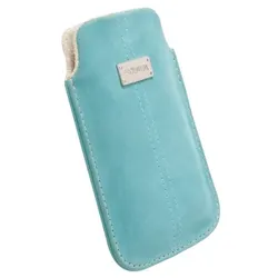 Schutz-Tasche Luna Pouch L türkis Nubuk