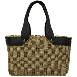 Johanna Straw Taske - Irische Creme - ONLY