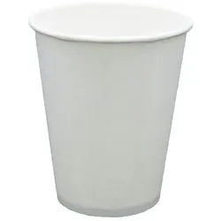 2500x Trinkbecher Pappe 0,15 l weiß