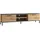 [en.casa] Lempäälä TV-Lowboard 160 x 35 x 39 cm Eiche rustikal/Anthrazit Metall/Spanplatte
