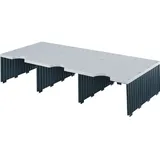 Styro Styrodoc Jumbo Sortierstation 3 Fächer Grau/Schwarz
