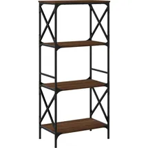 vidaXL Bücherregal 4 Böden 59 x 35 x 132 cm Braun