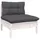 vidaXL 4-Sitzer-Gartensofa mit Anthrazit Kissen Massivholz Kiefer