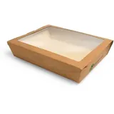 Papstar Feinkostboxen eckig 1000 ml 40 St. Braun