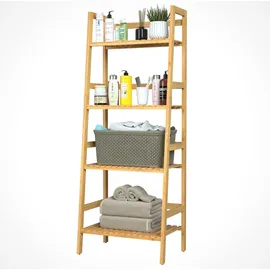 CASARIA Standregal Bambus 4 Etagen